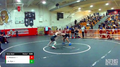 106 lbs Cons. Semi - Austin Dye, Santa Barbara vs Jonathan Madera, Chino