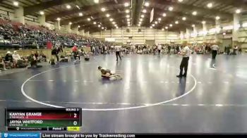 55 lbs Round 3 (6 Team) - Jayna Whitford, Utah Gold vs Kanyan Grange, Utah Black