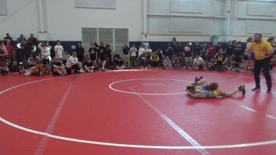 102 lbs Round 2 - Maxwell Schnurstein, Dayton Bandits vs Peyton Vowels, Ckwa