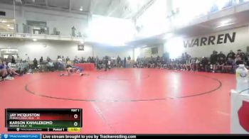 71 lbs Round 1 (8 Team) - Jay McQuiston, Pennsylvania Blue vs Karson Kahalekomo, Indiana Gold