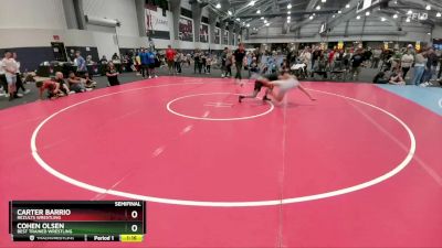 150 lbs Semifinal - Carter Barrio, ReZults Wrestling vs Cohen Olsen, Best Trained Wrestling