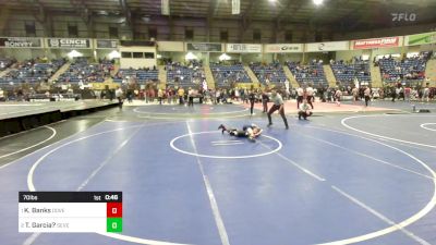 70 lbs Consi Of 4 - Keaton Banks, Dove Creek Bulldogs vs Tatum Garcia?, Severance MS