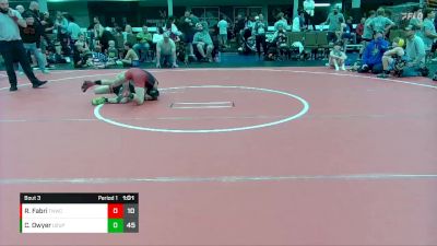 88 lbs Placement (4 Team) - Clinton Dwyer, U2 Upstate Uprising vs Roc Fabri, TNWC