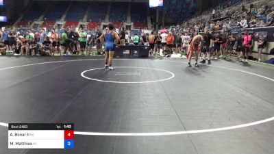 182 lbs Rnd Of 16 - Adonis Bonar II, Nebraska vs Max Matthias, Wisconsin