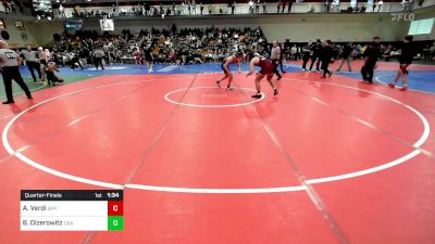 175 lbs Quarterfinal - Anthony Verdi, St. Peter's Prep vs Brock Oizerowitz, Christian Brothers Academy