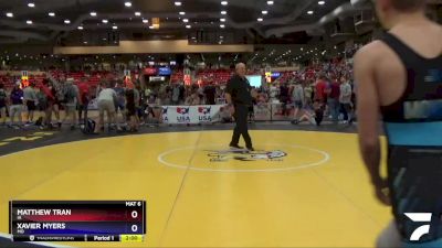 113 lbs Champ. Round 2 - Matthew Tran, IA vs Xavier Myers, MO