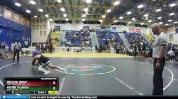 220 lbs Quarterfinals (8 Team) - Hernan Ortiz, Fort Pierce Central vs Pedro Ricardo, Wellington