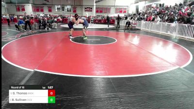 285 lbs Round Of 16 - Gabriel Thomas, Brookline vs Billy Sullivan, Excel Academy