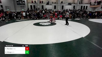 150 lbs Round Of 32 - Tommy Riordan, Hingham vs Drew Mingo, North Attleborough