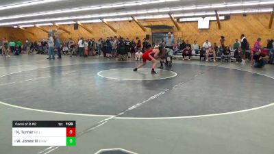 190 lbs Consi Of 8 #2 - Kaleb Turner, Gillett vs Walter Jones III, Linwood
