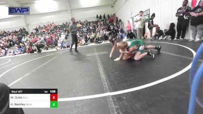 91 lbs Rr Rnd 2 - Melania Duke, Sallisaw Takedown Club vs Hayley Bentley, Brushy Wrestling Club