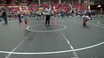 150 lbs Quarterfinal - Brian Prough, Hays Wrestling Club vs Kristian Bustamante, Hoisington Jr Cardinals