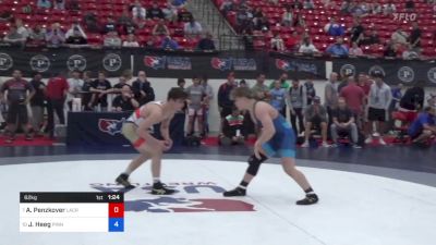 62 kg Rnd Of 16 - Alexander Penzkover, LaCrosse Area Wrestlers vs Justus Heeg, Pinnacle Wrestling Club