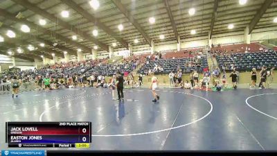 94 lbs 2nd Place Match - Jack Lovell, Oregon vs Easton Jones, Alaska