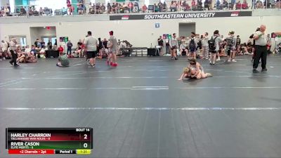 76 lbs Round 5 (6 Team) - Harley Charroin, Tallahassee War Noles vs River Cason, Elite Misfits