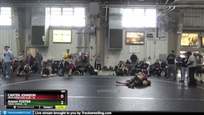 130 lbs Round 3 - Isaiah Foster, Terps Xtreme vs Carter Johnson, NOVA Wrestling Club