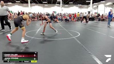 88 lbs Round 7 (8 Team) - Jaxon Stevens, OMP vs Chase Collier, Prestige Worldwide Throws