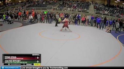 120 lbs Semifinal - Colton Ritchey, Barlow Mat Club (DBA Barlow Wr vs Titan Stahl, Rock Of Redmond Wrestling