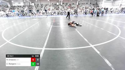 65 lbs Rr Rnd 1 - Rocco Creazzo, Grit Mat Club Red vs Cameron Rodgers, POWA