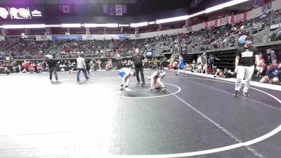 110 lbs Consolation - Jaxen Schaub, East Kansas Eagles vs Brantley Crumly, Petersburg