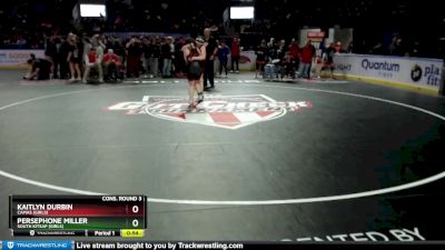 Girls 145 lbs Cons. Round 3 - Persephone Miller, South Kitsap (Girls) vs Kaitlyn Durbin, Camas (Girls)