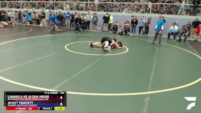 125 lbs Round 1 - Wyatt Fawcett, Pioneer Grappling Academy vs Lanakila Ke Aloha Messer, Dillingham Wolverine Wrestling Club