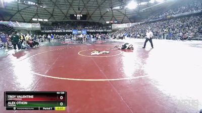 4A 126 lbs Cons. Semi - Troy Valentine, Lake Stevens vs Alex Othon, Tahoma