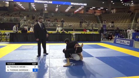 ANDREW FRANCIS WEBB vs ANTHONY THOMAS GIORDANO 2024 Pan Jiu Jitsu IBJJF Championship