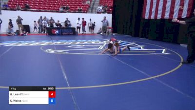 41 kg Round 2 - Hunter Leavitt, Champions Wrestling Club vs Kai Weiss, Team Hammer Wrestling Academy Of KS