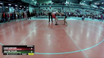 105 lbs Semifinal - Luke Barmann, Greater Heights Wrestling-AAA vs Walter Taylor, Rogue Warrior Wrestling-AAA