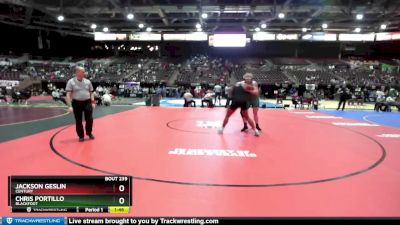 4A 285 lbs Quarterfinal - Jackson Geslin, Century vs Chris Portillo, Blackfoot