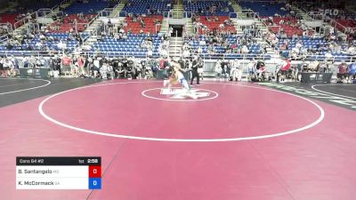 126 lbs Cons 64 #2 - Bryan Santangelo, Maryland vs Kieron McCormack, Georgia