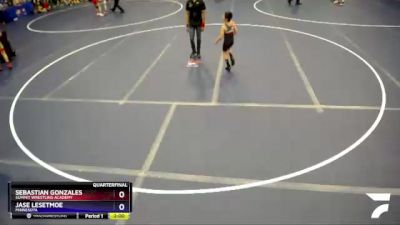 71 lbs Quarterfinal - Sebastian Gonzales, Summit Wrestling Academy vs Jase Lesetmoe, Minnesota