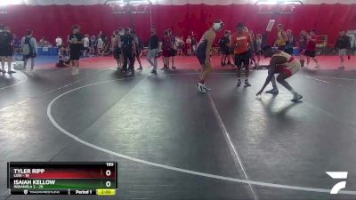 190 lbs Round 2 (4 Team) - Isaiah Kellow, Indianola 2 vs Tyler Ripp, Lodi