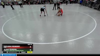 130 lbs Champ. Round 2 - Alexis Pehrson, Nebraska Wrestling Training Center vs Mayleigh Medberry, Iowa