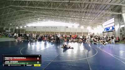 83 lbs Round 2 (4 Team) - Tristan Mendenhall, Idaho 1 vs Jake Zesiger, Sanderson Wrestling Academy