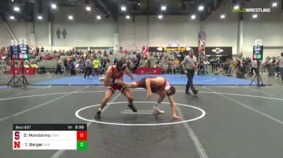 157 lbs C Of 8 #2 - Dom Mandarino, Stanford vs Tyler Berger, Nebraska