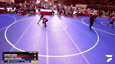 120 lbs Champ. Round 3 - Jayden Wren, Red Wave Wrestling vs Kristofer Strand, Mira Mesa High School Wrestling