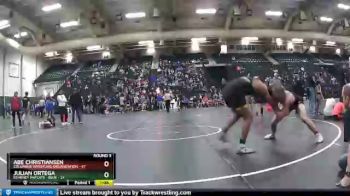 160 lbs Round 3 (6 Team) - Abe Christiansen, Columbus Wrestling Organization vs Julian Ortega, Kearney Matcats - Blue