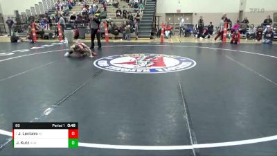 80 lbs Quarterfinal - Jayce Leclaire, X-Factor Elite vs Jack Kutz, HLWW