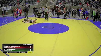 105 lbs Cons. Round 4 - Quintin Diefenbach, Hermiston Wrestling vs Scott Herren, Hawk Mat Club