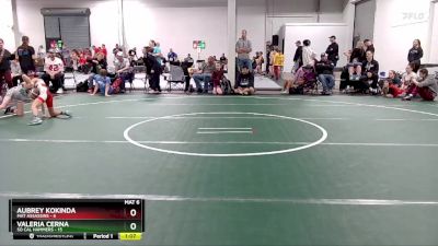 70 lbs Round 1 (6 Team) - Valeria Cerna, So Cal Hammers vs Aubrey Kokinda, Mat Assassins