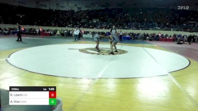 128 lbs Round Of 16 - Raegan Leach, Edmond North vs Alexa Diaz, Southeast Middle School