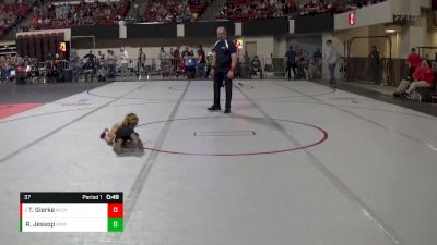 37 lbs Champ. Round 1 - Tel Gierke, Miles City Wrestling Club vs Ridge Jessop, Ryse Wrestling Academy