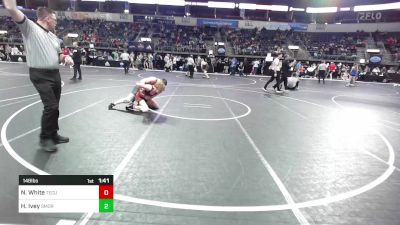 148 lbs Round Of 16 - Nick White, Tecumseh Take Down Club vs Hayze Ivey, Southmoore SaberCats Wrestling