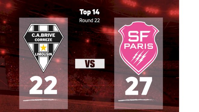 2023 CA Brive vs Stade Francais