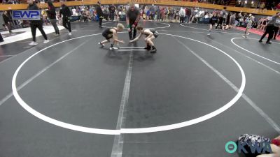 64 lbs Semifinal - Robert Frey, Norman Grappling Club vs Aiden Warnock, Woodward Youth Wrestling