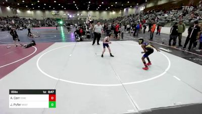 85 lbs Consolation - Amari Carr, CORE Wrestling vs Jacob Pyfer, West Valley WC Yakima