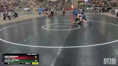 AA 160 lbs Cons. Round 1 - David Cantrell, Walker Valley vs Josh Bingham, Anderson County