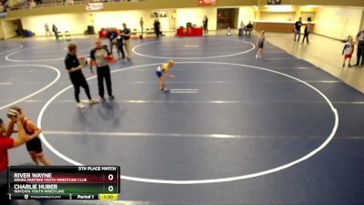 5th Place Match - Charlie Huber, Wayzata Youth Wrestling vs River Wayne, NRHEG Panther Youth Wrestling Club